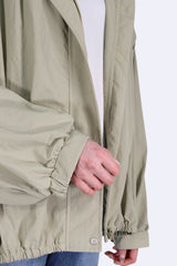 2WAY可拆袖防潑水外套 - 綠色 - Chic Collection