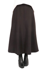 魚尾造型半截裙 (日本布料) - 黑色