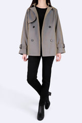 雙色紗線Trench Coat (意大利布料)