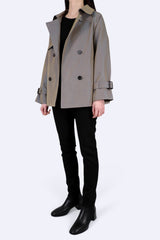 雙色紗線Trench Coat (意大利布料)