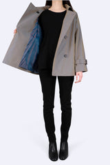 雙色紗線Trench Coat (意大利布料)