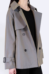 雙色紗線Trench Coat (意大利布料)