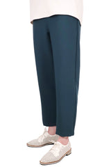 簡約修腳西褲 (日本布料) - 藍綠色 - Chic Collection