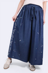 貓貓刺繡牛仔裙褲 - Chic Collection