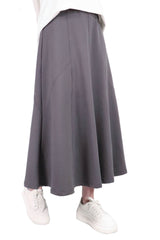 魚尾造型半截裙 (日本布料) - 灰色 - Chic Collection