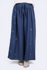 貓貓刺繡牛仔裙褲 - Chic Collection