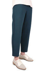 簡約修腳西褲 (日本布料) - 藍綠色 - Chic Collection