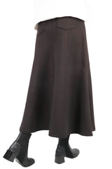 魚尾造型半截裙 (日本布料) - 黑色 - Chic Collection