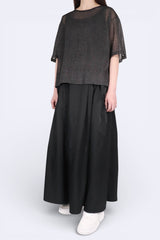 銀閃閃兩側開叉透上衣 - Chic Collection