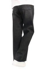 簡約闊腳牛仔褲 - 碳黑色 - Chic Collection