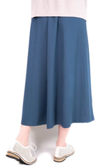 A line設計半截裙 (日本布料) - 藍色 - Chic Collection