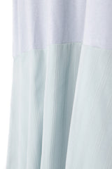 暗直紋背心連身裙 - 藍色 - Chic Collection